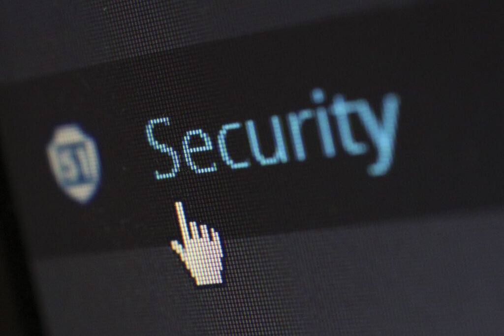 Padlock on a keyboard representing data security